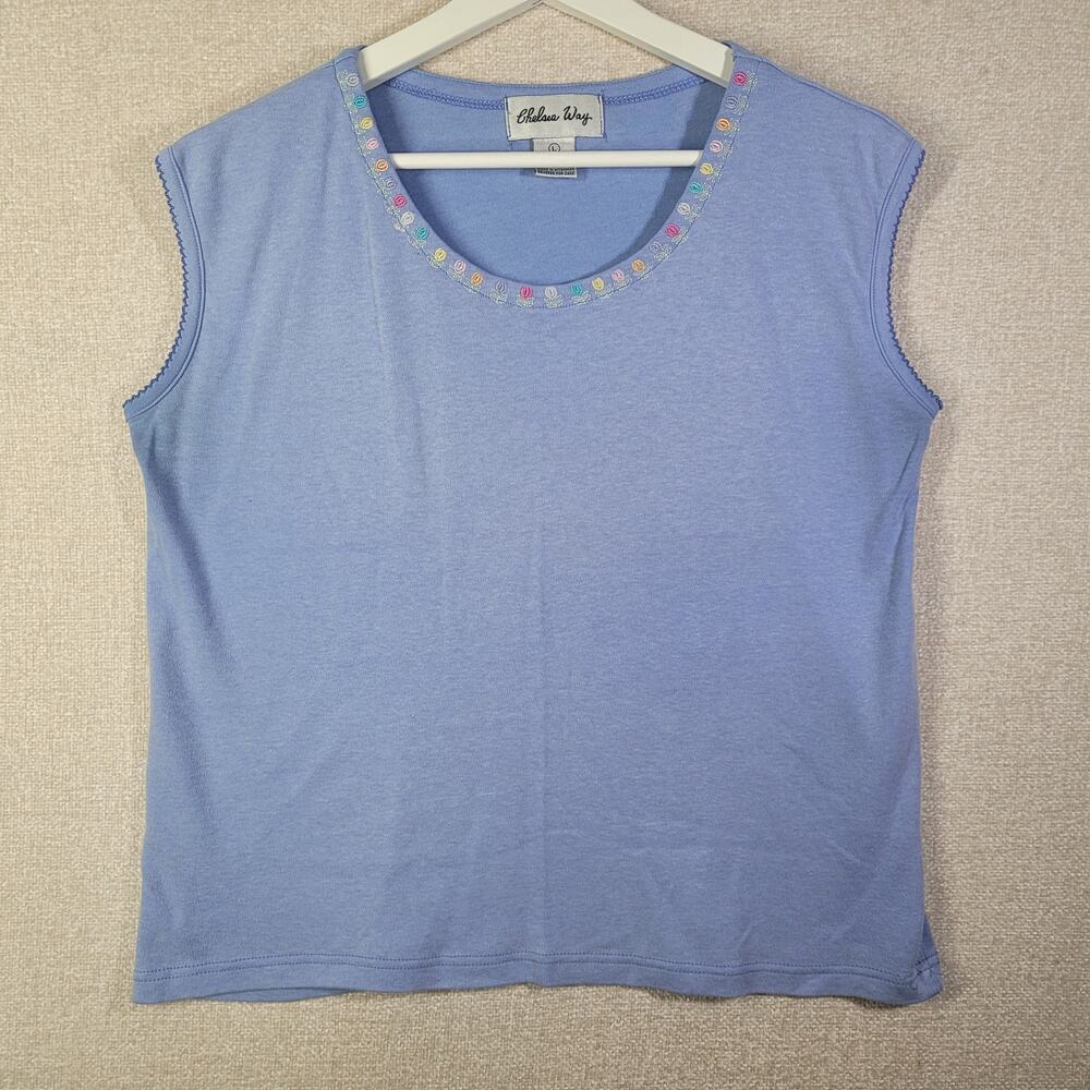 Chic Chelsea Way Lilac Tank Top- Size L